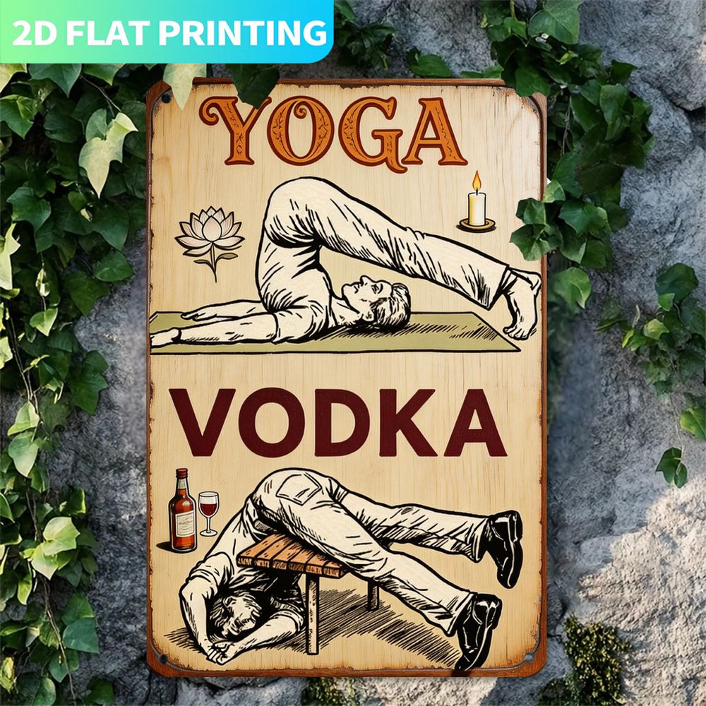 Vintage Metal Sign, Single Pan - Home Gym Yoga ulasan dan harga