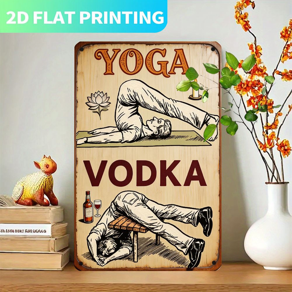 Vintage Metal Sign, Single Pan - Home Gym Yoga ulasan dan harga