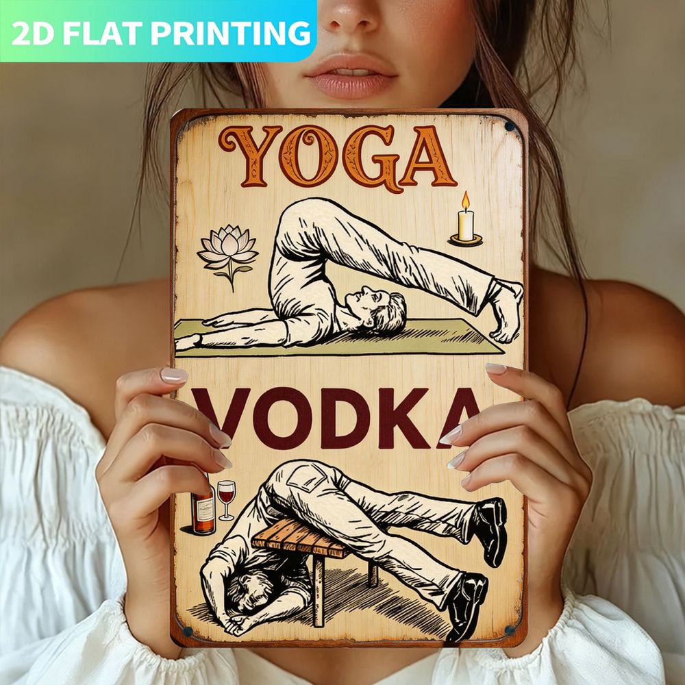 Vintage Metal Sign, Single Pan - Home Gym Yoga ulasan dan harga