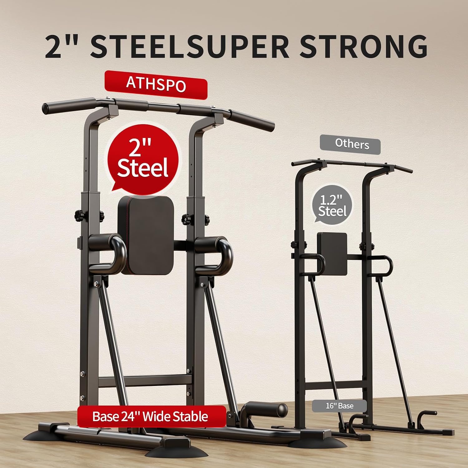 Power Tower Pull-Up Bar Statio - Leg Home Gym Workout ulasan dan harga