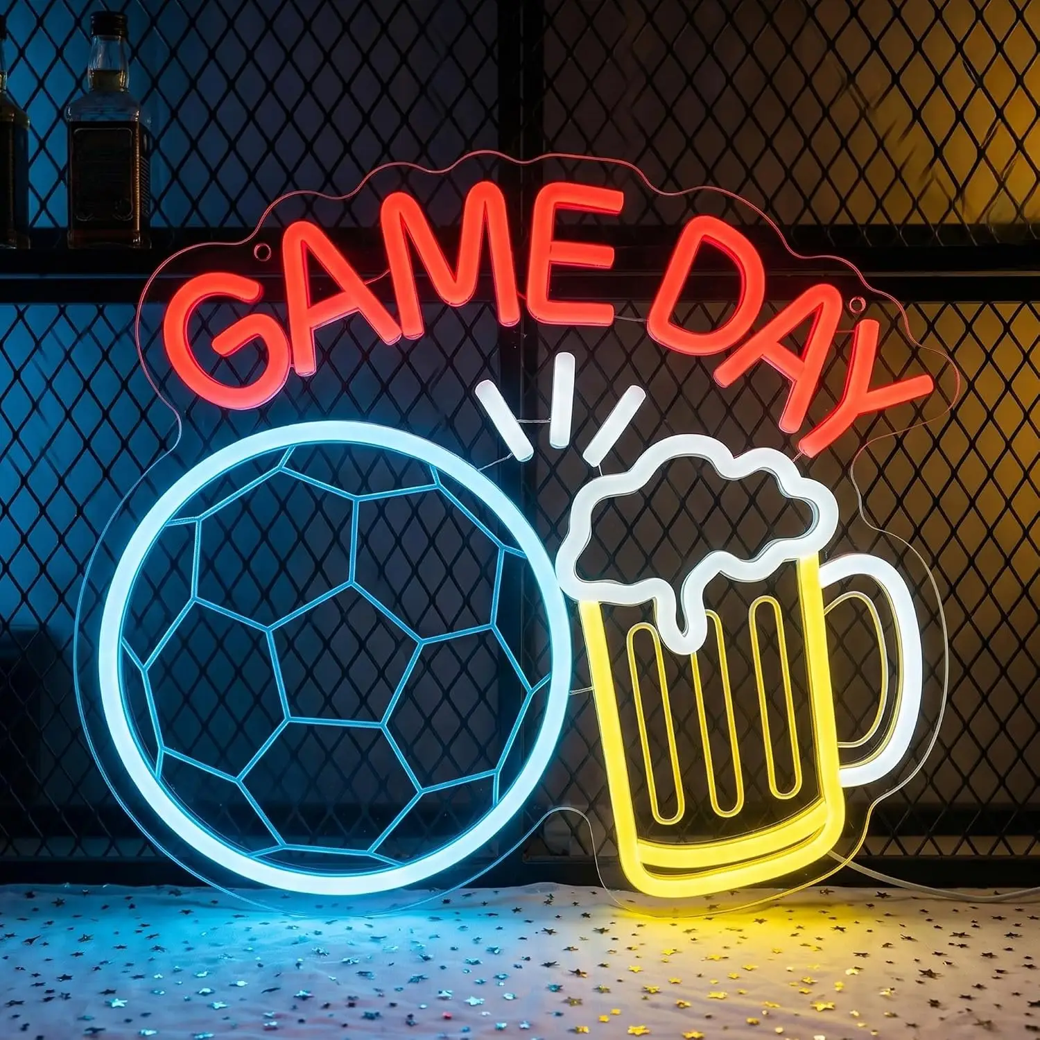 LED Neon Sign Soccer Neon Ligh - Home Gym Neon Sign ulasan dan harga