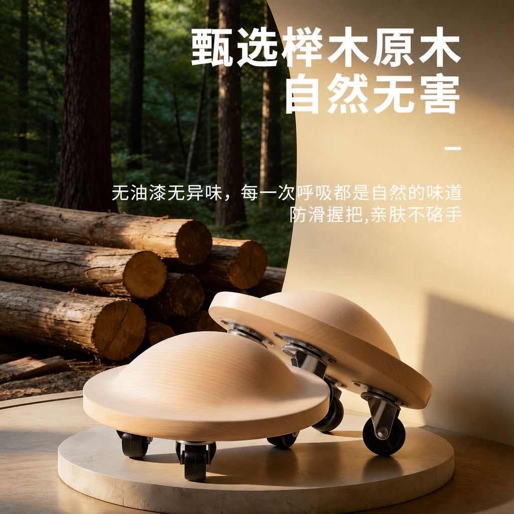 Wooden Core Slider With Univer - Home Gym Yoga ulasan dan harga