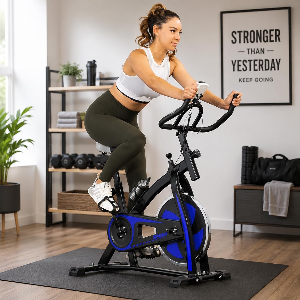 Stationary Exercise Bicycle In - Home Gym Routine ulasan dan harga