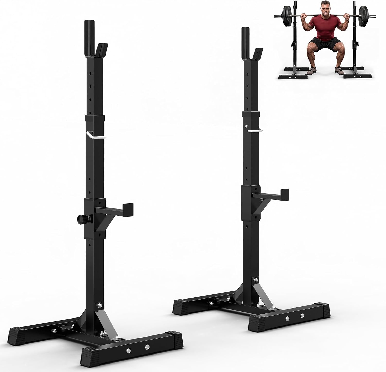 Adjustable Squat Rack Stands f - Home Gym Portable ulasan dan harga